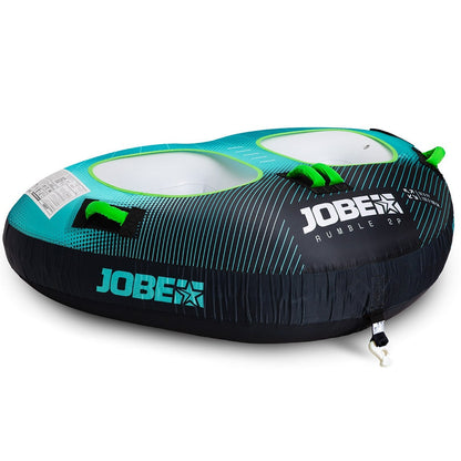 Jobe Rumble 2-Person Inflatable Towable Ski Tube (Black/Teal)