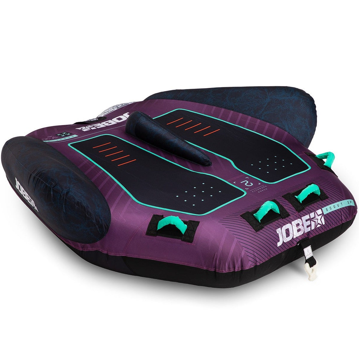Jobe Scout 2-Person Inflatable Towable Ski Tube (Black/Purple)
