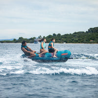 Jobe Chaser 3-Person Hot Dog Style Inflatable Towable Ski Tube