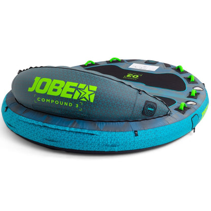 Jobe Compound 3-Person Multi-Position Inflatable Towable Ski Tube (Blue/Grey)