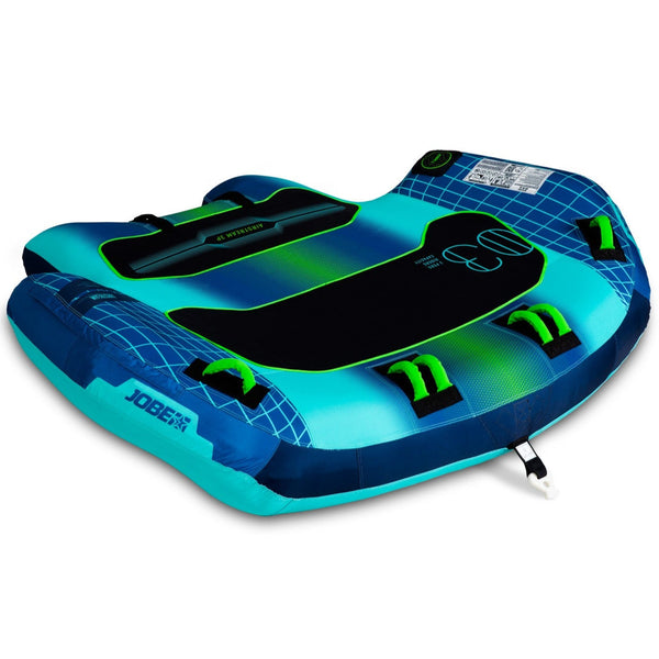 Jobe Airstream 3-Person Inflatable Towable Ski Tube Blue/Aqua