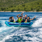 Jobe Airstream 4-Person Inflatable Towable Ski Tube Blue/Aqua