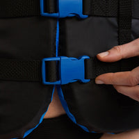 Jobe Dual 4 Buckle Unisex Adult Nylon Entry-Level 50N Life Jacket Vest (Blue)