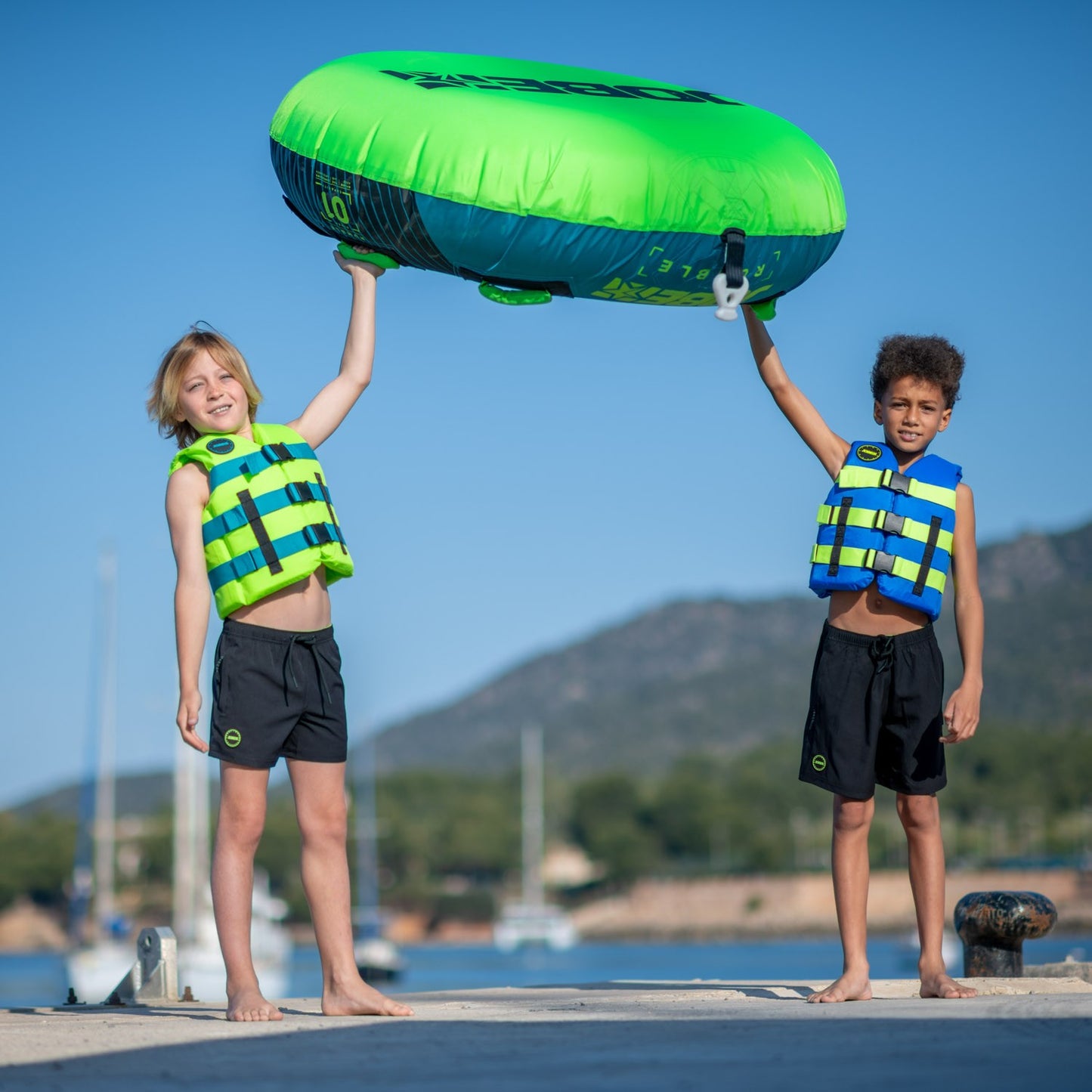 Jobe Lime Green Entry Level Nylon Kids 50N Life Jacket Vest One Size 30-40kg