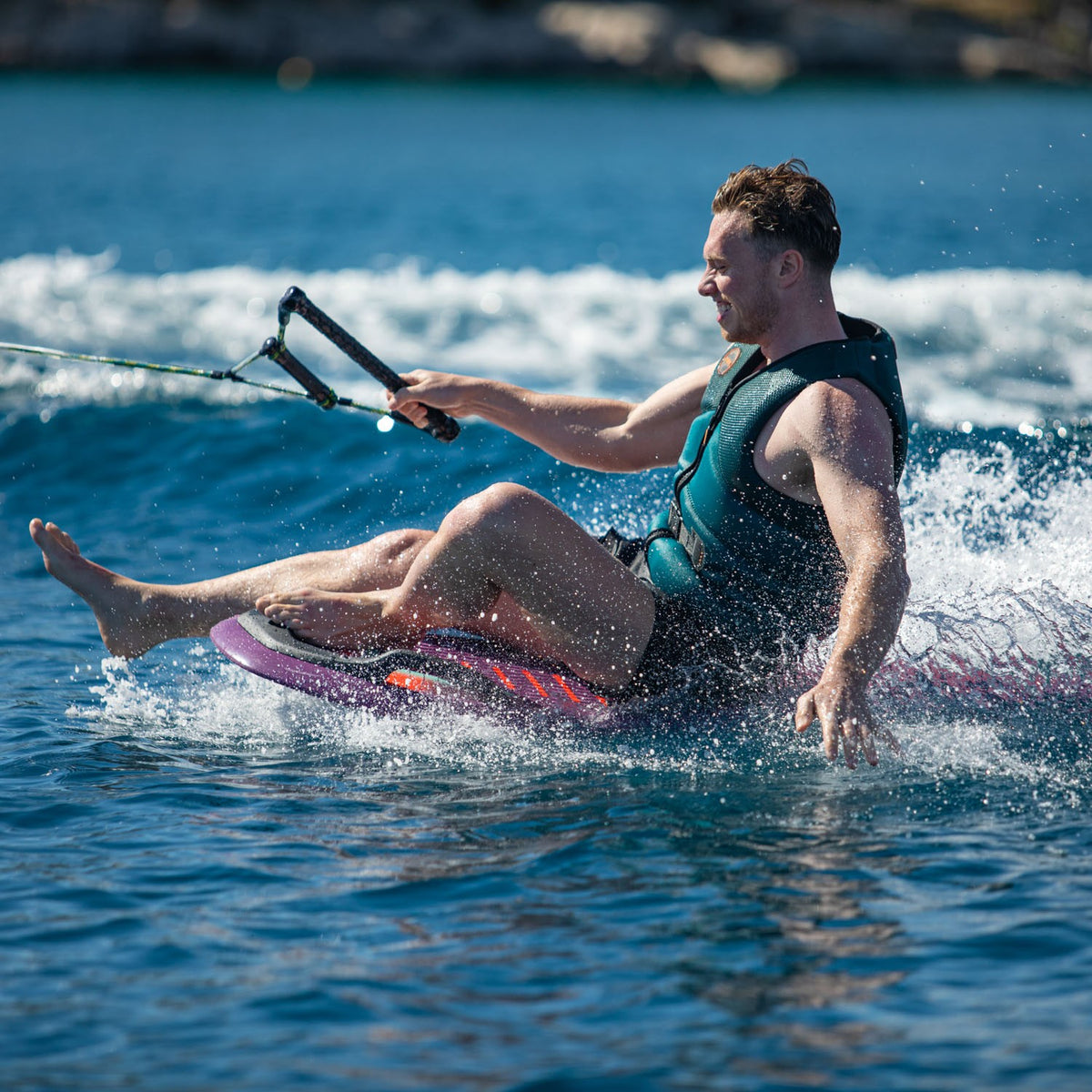 Jobe Stimmel Multi Position All-In-One Wakeboard Kneeboard Wakeskate (Purple)
