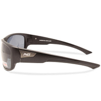 North Beach Quinn Satin Black/Grey Men's Polarised Sports Sunglasses 70727