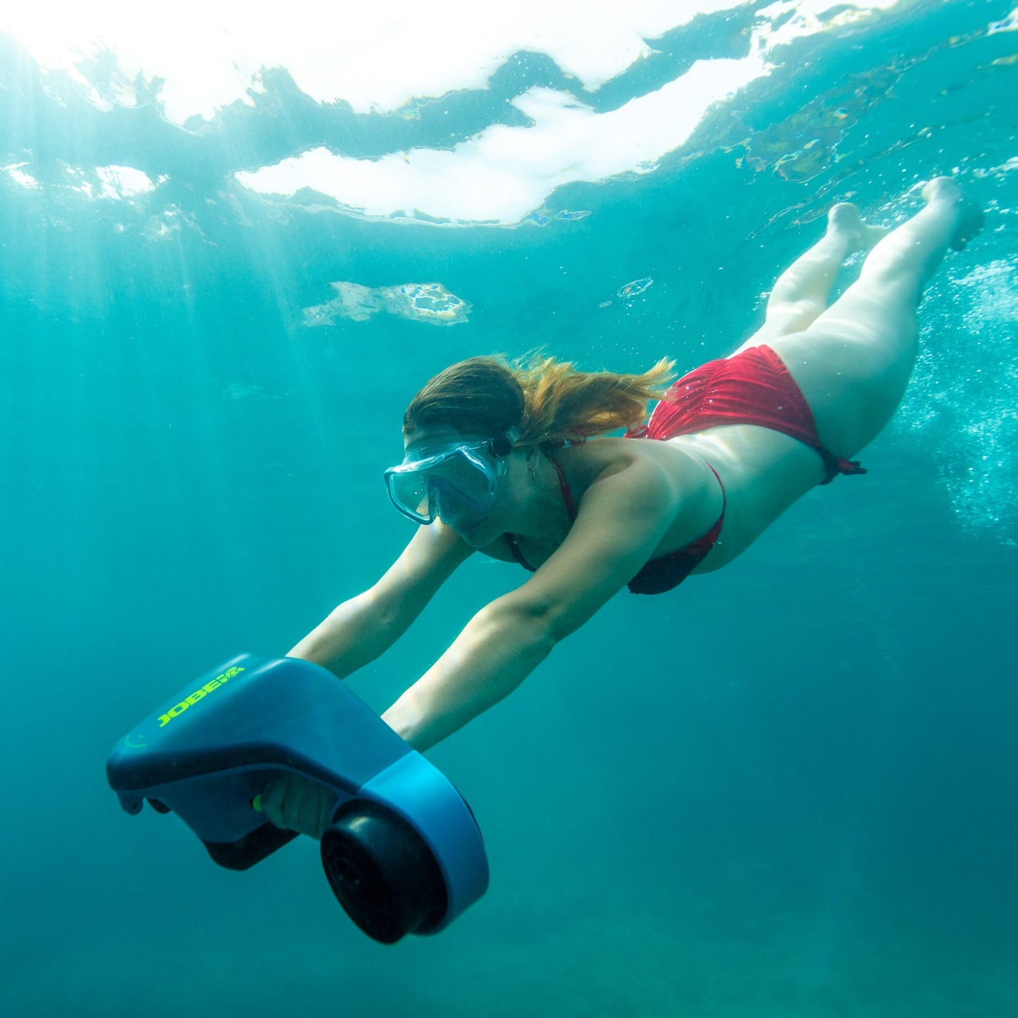 Jobe Infinity Electric Underwater Seascooter with Mask and Snorkel (Standard Package)