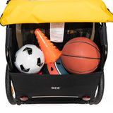 Burley Bee Double Bike and E-Bike Compatible Kids Bike Trailer (2023 Model)