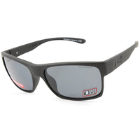 Dirty Dog Furnace Satin Black/Grey Polarised Unisex Sunglasses 53687