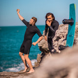 Jobe Atlanta Men's 2mm Neoprene Springsuit Shorty Wetsuit (Black)