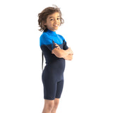 Jobe Boston 2mm Neoprene Unisex Kids Springsuit Shorty Wetsuit (Blue)