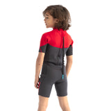 Jobe Boston 2mm Neoprene Unisex Kids Springsuit Shorty Wetsuit (Red)