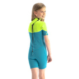 Jobe Boston 2mm Neoprene Unisex Kids Springsuit Shorty Wetsuit (Teal)