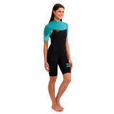 Jobe Sofia Womens 3/2mm Neoprene Springsuit Shorty Wetsuit (Vintage Teal)