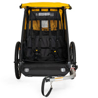 Burley Bee Double Bike and E-Bike Compatible Kids Bike Trailer (2023 Model)