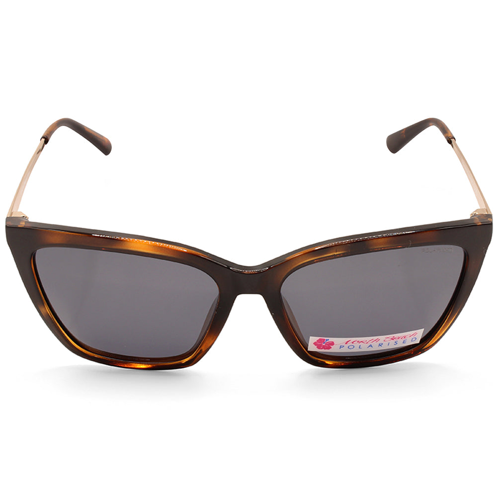 North Beach Teehani Tortoise /Grey Womens Polarised Sunglasses 70704