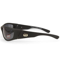 Dirty Dog Bombster Satin Black/Grey Polarised Men's Sports Sunglasses 53731