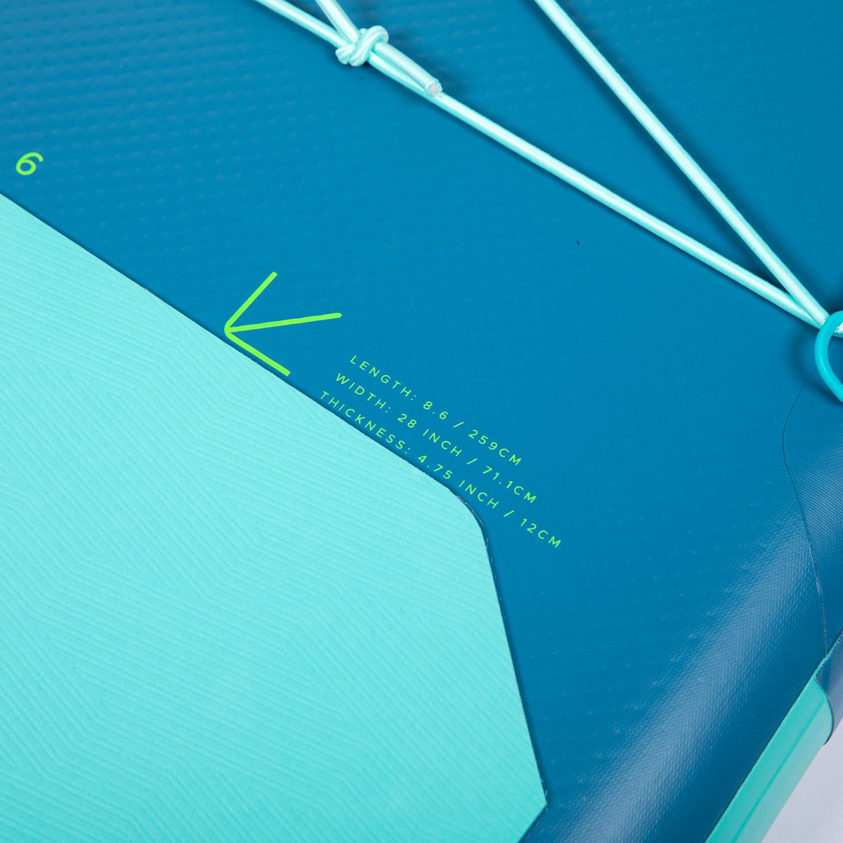 Jobe Aero Sava Youth 8'6" Inflatable SUP Stand-Up Paddle Board Package (Green/Aqua)