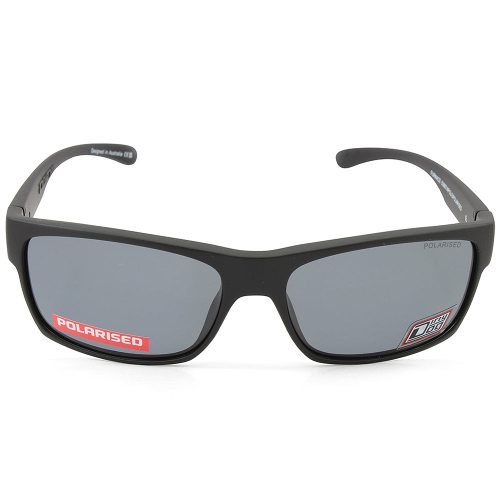 Dirty Dog Furnace Satin Black/Grey Polarised Unisex Sunglasses