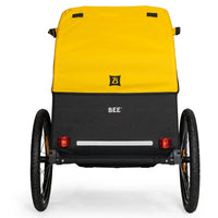 Burley Bee Double Bike and E-Bike Compatible Kids Bike Trailer (2023 Model)