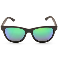 North Beach Croaker Satin Black/Green Mirror Polarised Unisex Sunglasses 70411