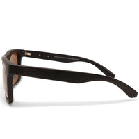 Dirty Dog Monza Satin Satin Black/Brown Unisex Polarised Sunglasses 53774