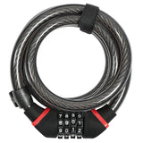 Zefal K-Traz C6 180cm Combination Code Steel Cable Bike Lock