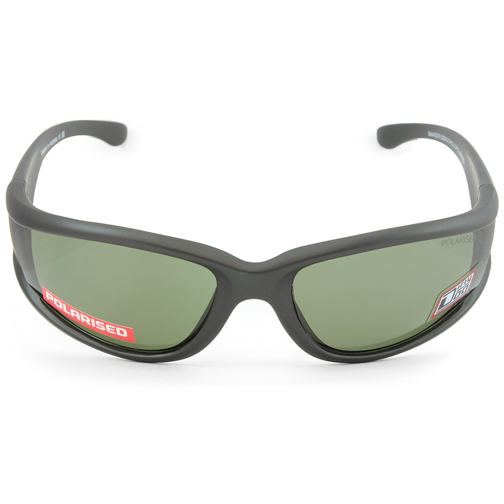 Dirty Dog Banger Satin Dark Grey/Green Polarised Men's Sport Sunglasses