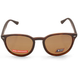 Dirty Dog Racoon Satin Satin Brown/Brown Unisex Polarised Sunglasses 53607