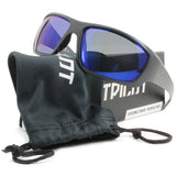 Jetpilot Holeshot Matte Black/Blue Mirror Polarised Floating Sunglasses