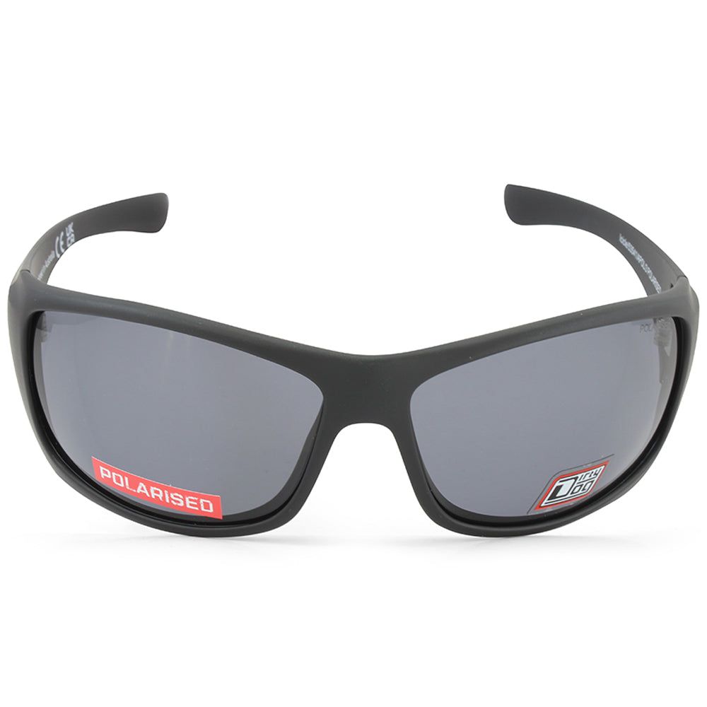 Dirty Dog Icicle Satin Black/Grey Polarised Men's Extra-Large Sunglasses