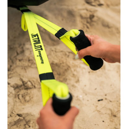 Jetpilot 70cm Dual Strong Arm Dragging Strap with Handle and Hook (Fluro Yellow)