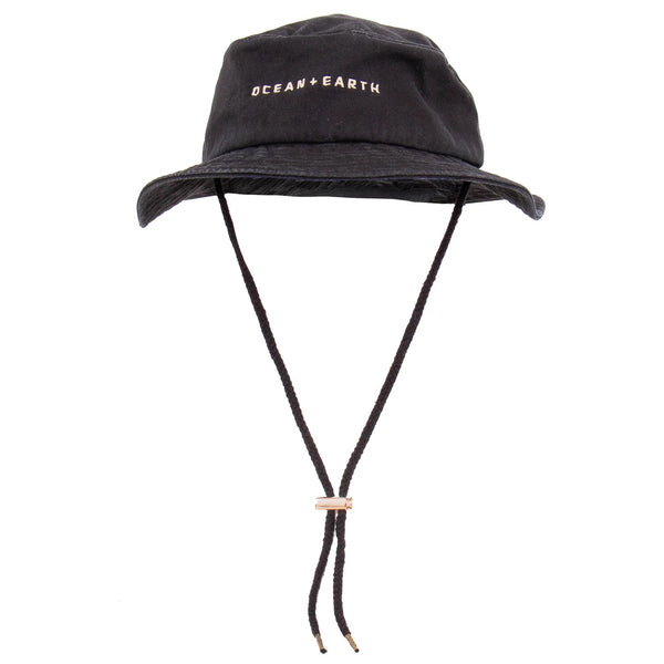 Ocean & Earth One-Dayer Adult Cotton Bucket Hat - Black Sizes S - L