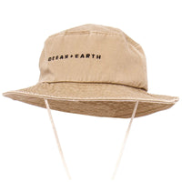 Ocean & Earth Kids One-Dayer Cotton Soft Brim Hat - Sand 53-55cm