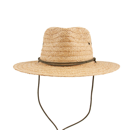 Ocean & Earth Tropic Lightweight Men's Raffia Cane Wide Brim Hat