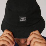 Ocean & Earth Men's Cotton Canvas Corp Bucket Hat (Black)