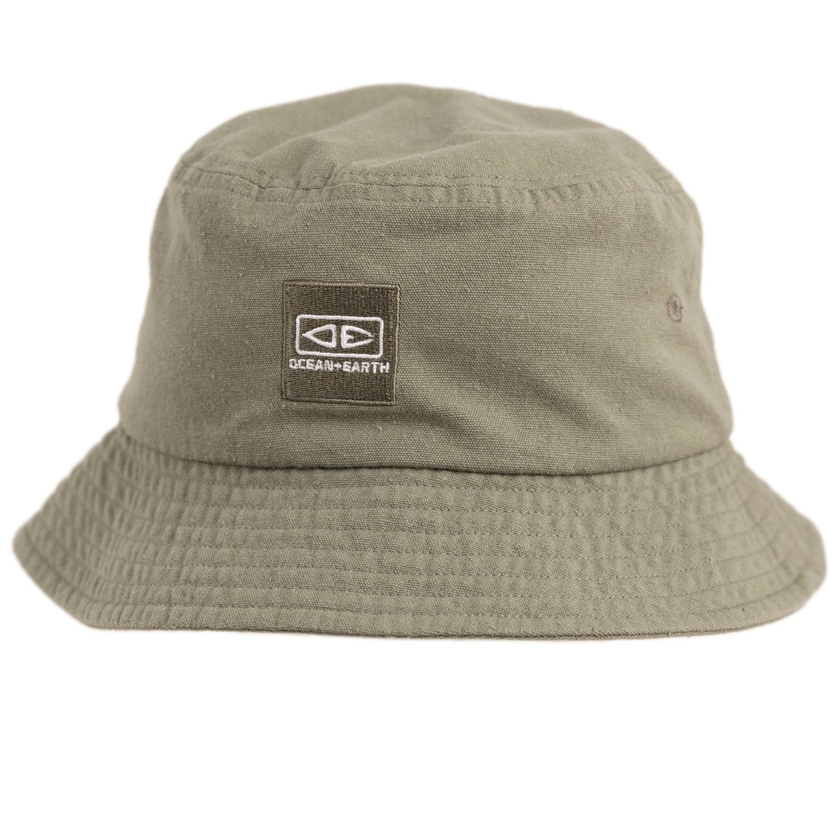 Ocean & Earth Men's Cotton Canvas Corp Bucket Hat (Olive)