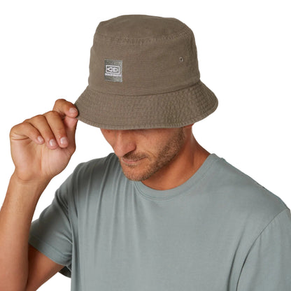 Ocean & Earth Men's Cotton Canvas Corp Bucket Hat (Olive)