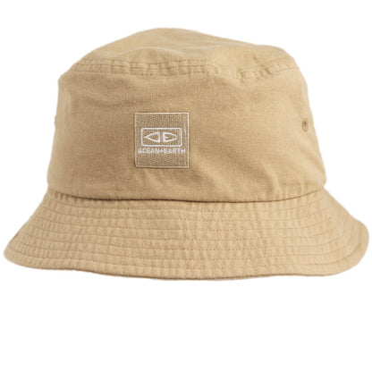 Ocean & Earth Men's Cotton Canvas Corp Bucket Hat (Tan)
