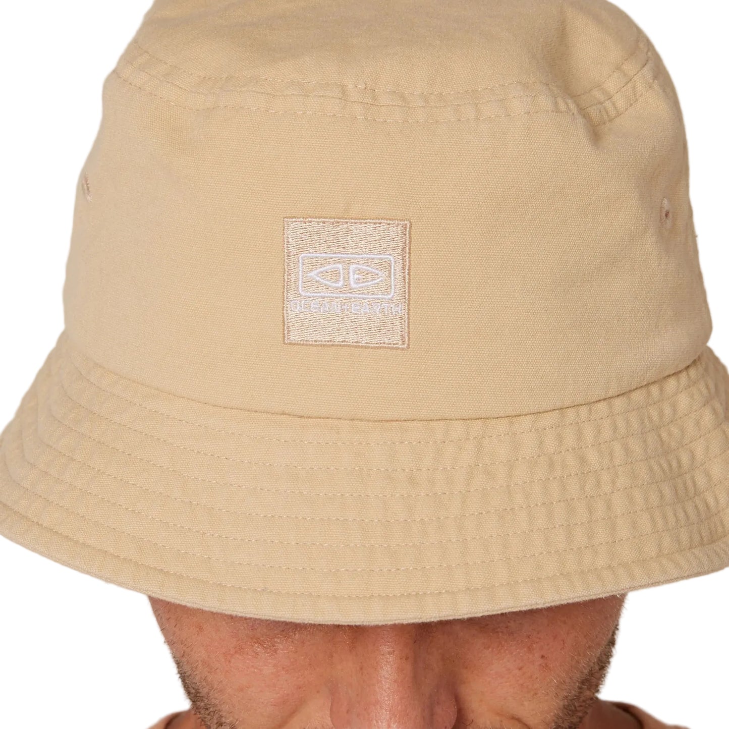 Ocean & Earth Men's Cotton Canvas Corp Bucket Hat (Tan)