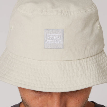 Ocean & Earth Men's Cotton Canvas Corp Bucket Hat (Vintage White)