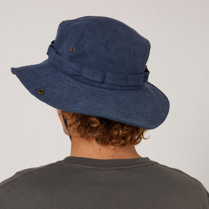 Ocean & Earth Wide Floppy Brim Cotton Canvas Boonie Hat (Petrol Blue)