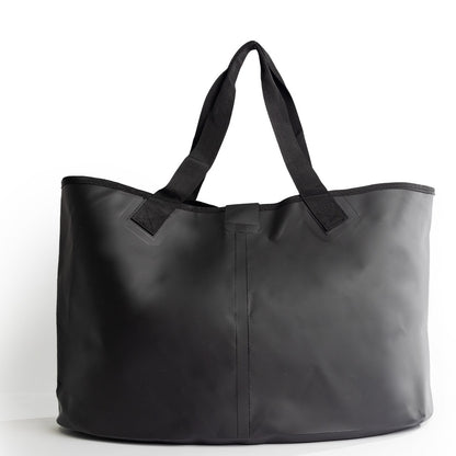 Ocean & Earth 47 Litre Waterproof Beach Tote Bag Black PVC Small