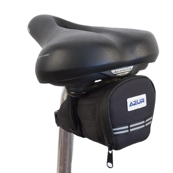 Azur Small Black Lightweight 0.3L Bike Saddle Bag 11 x 6 x 5cm