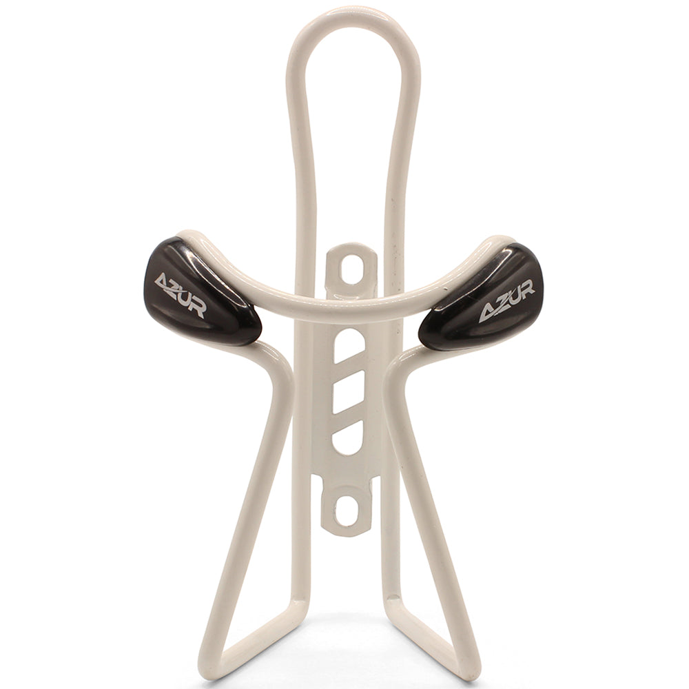 Azur Deluxe Alloy Bike Water Bottle Holder Cage (White)