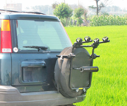 Buzzrack Beetle 4X4 Offset Spare Tyre Mounted 2-Bike Dual Arm Bike Rack