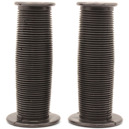 Bikelane 95mm Kids Bike Mushroom Handlebar Grip Pair (Black)
