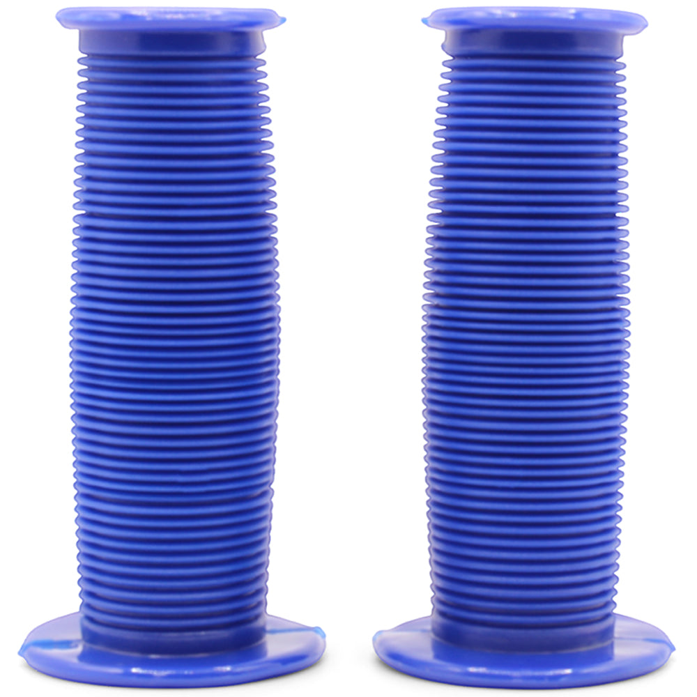 Bikelane 95mm Kids Bike Mushroom Handlebar Grip Pair (Blue)