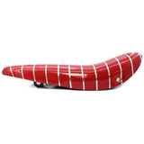Red Sparkle and Silver Stripe Lowrider Dragster Bike Saddle Seat