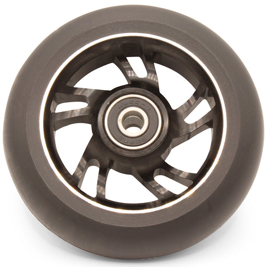 Universal 100mm Alloy Scooter Wheel with Abec 9 Bearing (Black)